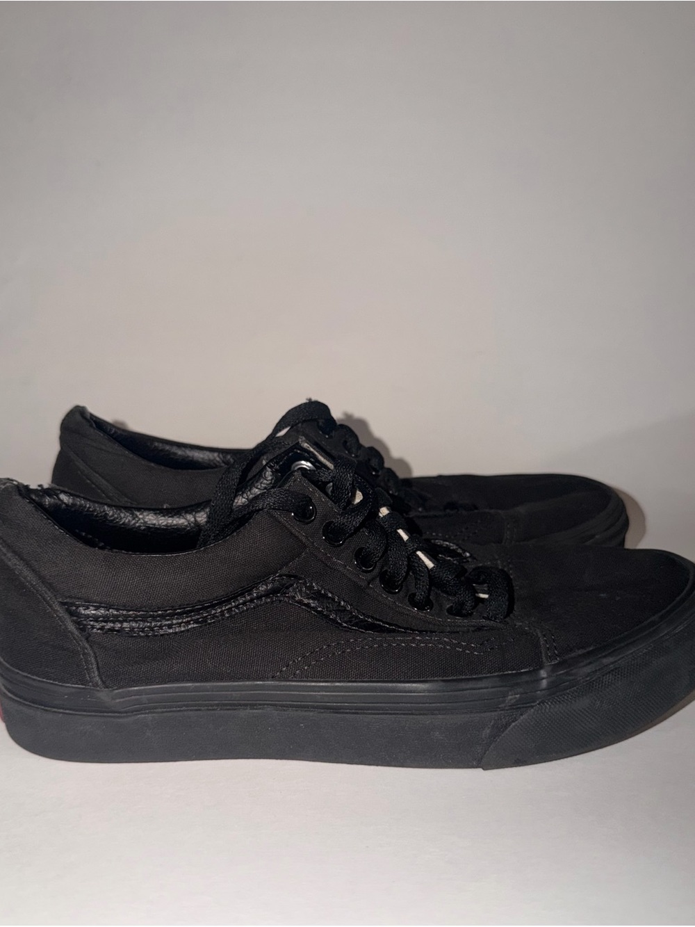 Vans Black Low-Top Skate Shoes